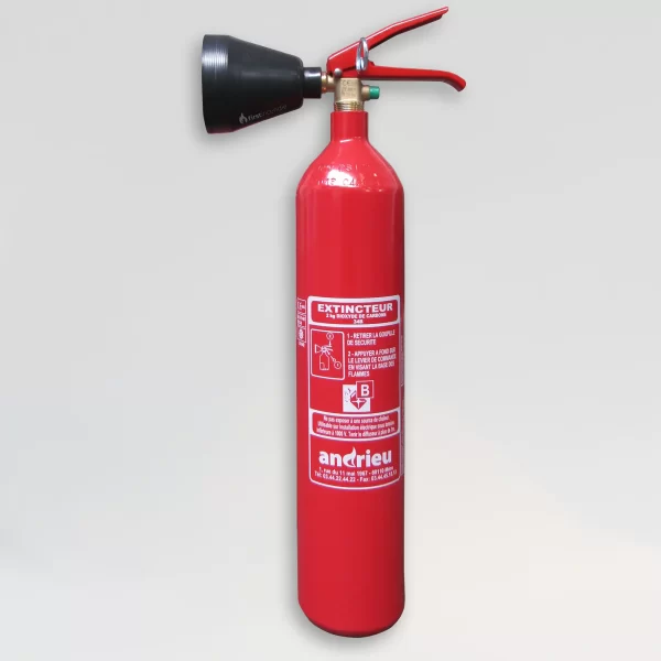 Extincteur CO2 FIRELESS 2kg Neuf - Rouge - Homologué NF